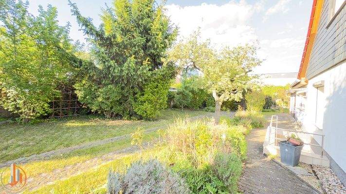 Blick auf das Grundstück