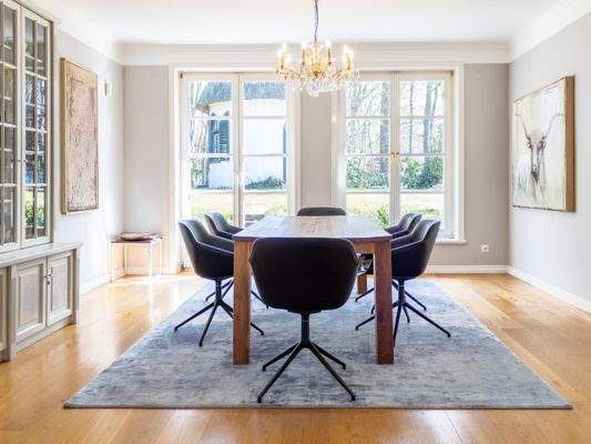 Lichtdurchflutetes Esszimmer