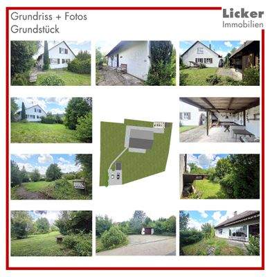 Grundriss + Fotos - Grundstück