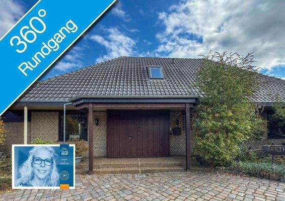 überdachter Eingangsbereich