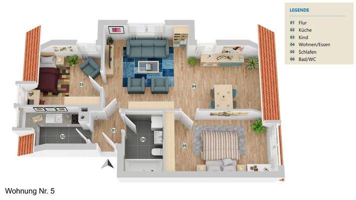 Grundriss aufbereitet