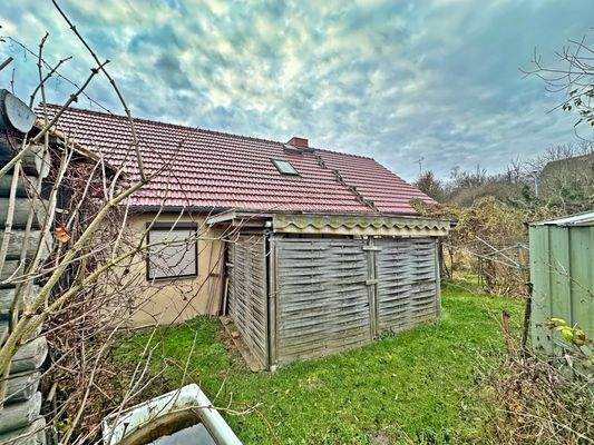 Kleine Terrasse, überdacht