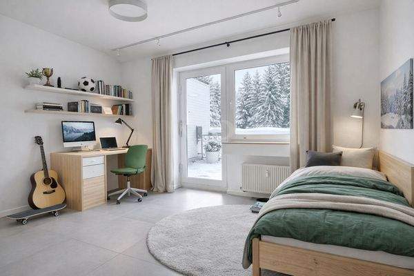 Kinderzimmer mit Dachterrasse