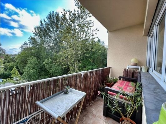 Balkon am Wohnzimmer