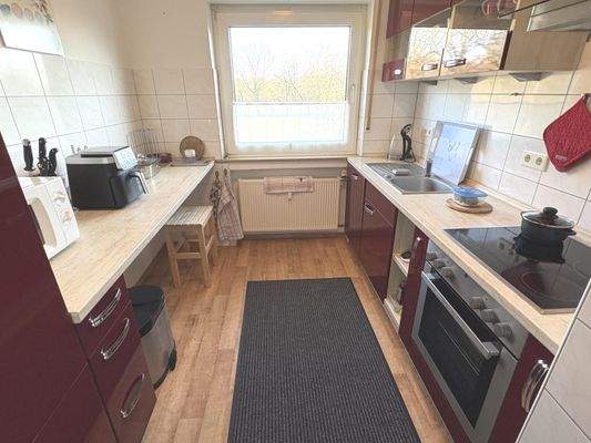 Die Küche im Obergeschoss