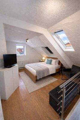 Schlafzimmer 1 im Dachgeschoss