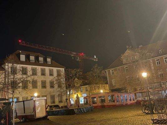 Weihnachtsbaum auf unserem Kran