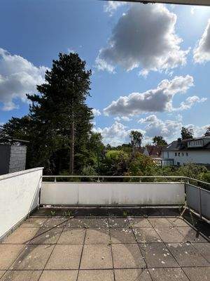 Balkon mit Gartenblick