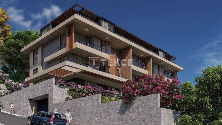 Elegant Apartments with Sea Views Amidst Nature in Alanya