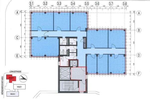 Grundriss 3.OG Haus 3 