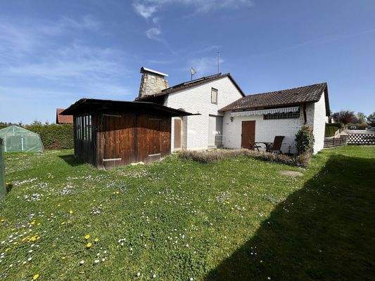 Garten Blick zur Terrasse