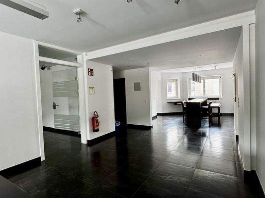 Blick vom Empfangsbereich