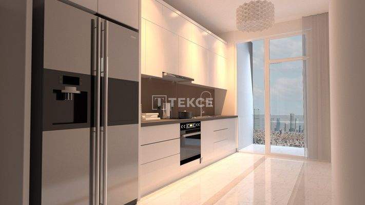 Apartments 900 Meters from the Coastline in Beşiktaş Istanbul