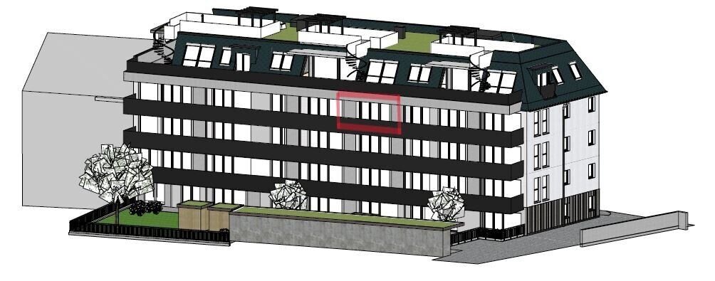 Visualisierte Lage 2.OG Top 8B , Wohnbauprojekt Pro20+ Kufstein