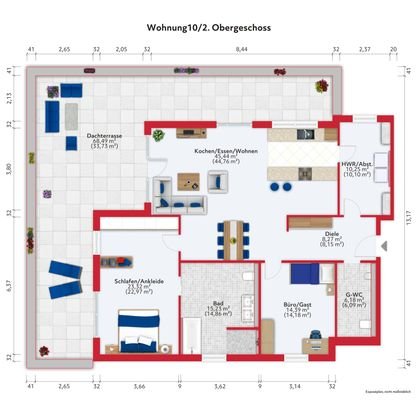 Grundriss Wohnung 10