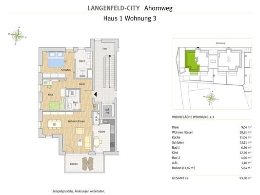Langenfeld - Ahornweg - Whg 1.3