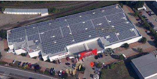 Bild von oben Roller