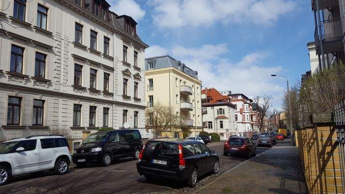 Blick in die Pölitzstraße