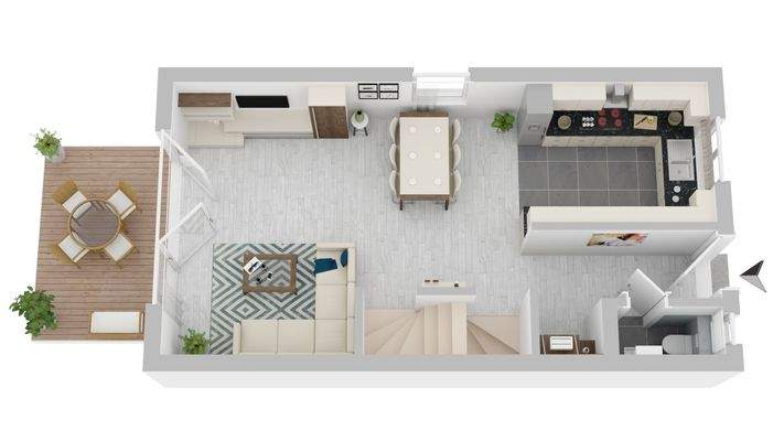 Erdgeschoss - unverbindliche Illustration