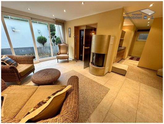 Kaminofen und Sauna vorhanden