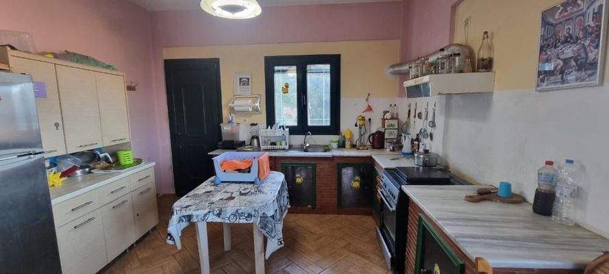 Kreta, Agia Pelagia: Freistehendes Haus mit traumhaftem Meerblick zu verkaufen