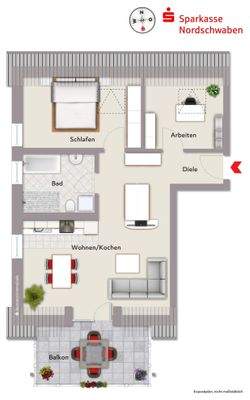 Grundriss DG Wohnung 7