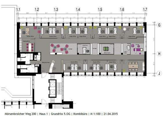 Beispielaufteilung 5. OG Haus 1