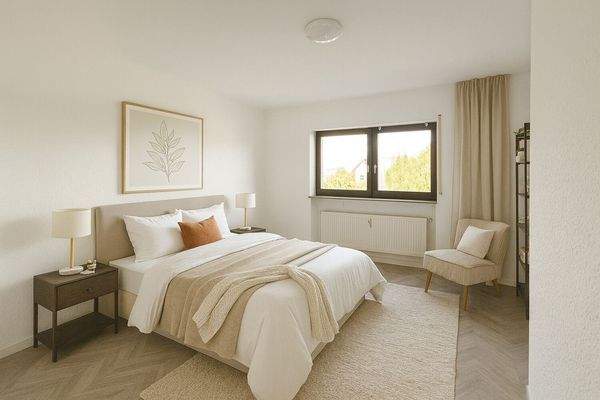 Schlafzimmer - Einrichtungsvorschlag - KI generiert