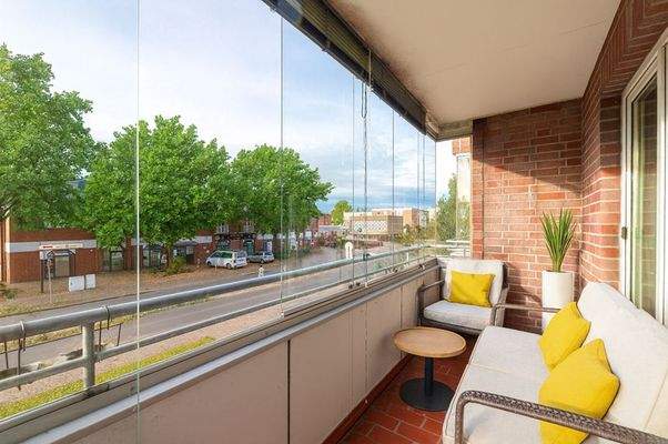 Balkon virtuell möbliert