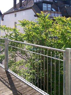 Südbalkon mit Blick ins Grüne