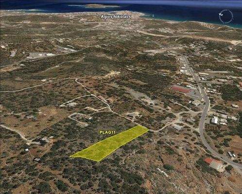 Kreta, Agios Nikolaos: Baugrundstück mit Meerblick am Stadtrand zu verkaufen