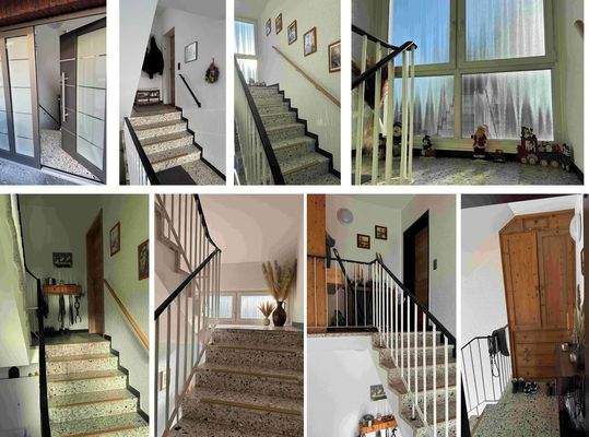 Hauseingang und Treppenhaus