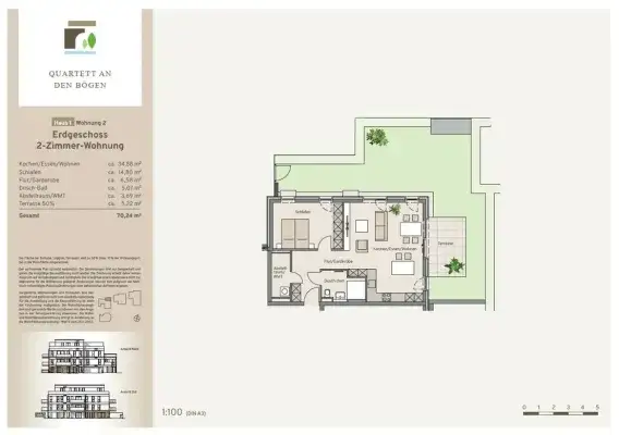 Haus 1 - Wohnung 2 - Kaufpreis 334.900 €