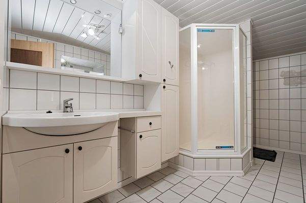 Das innenliegende  Duschbad