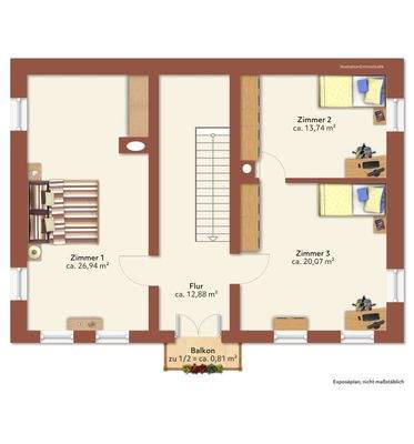 Grundriss Obergeschoss