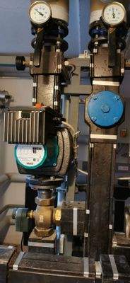 Detail Fernwärme-Übergabestation