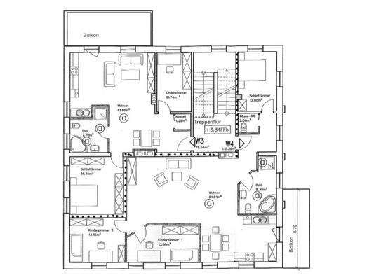 Grundriss 1. Obergeschoss