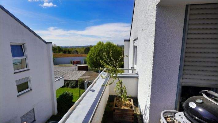 Blick vom Balkon