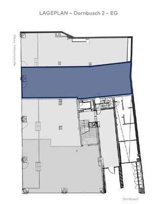 Grundrisss Ladenflächen Dornbusch 2+4