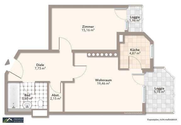 WÖRGL - ANLAGE-Objekt (mit lebenslangen Wohnrecht für Verkäufer/in) - 2 Zimmer Wohnung - gut gelegen mit Balkon & Tiefgarage sowie Kellerabteil