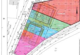 Rote Fläche Schwarz umrandet