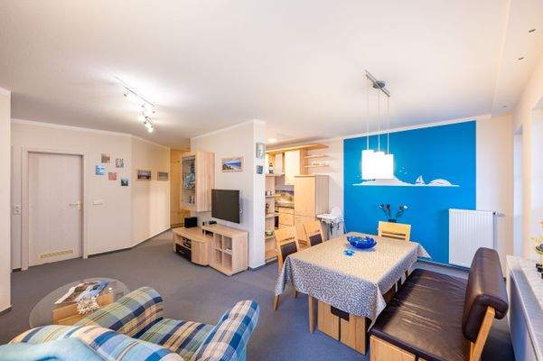 Wohn-, Ess- und Kochbereich - Bildrechte vergeben.