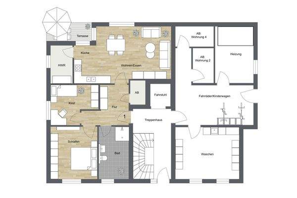 011 - Grundrissplan Erdgeschoss