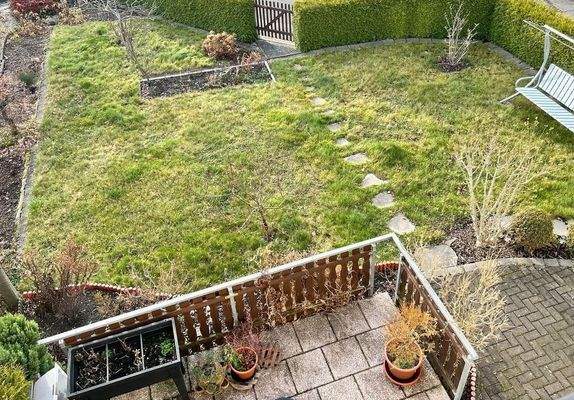 Blick auf das Grundstück