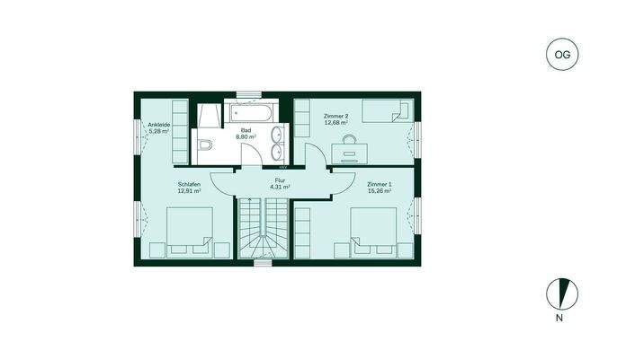 Grundriss Obergeschoss