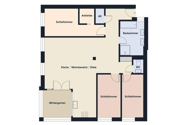 Grundriss ohne Maßstab