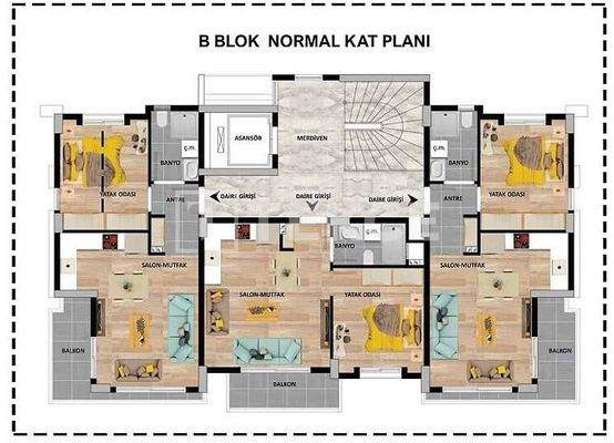 Flats near Arterial Road for sale in Antalya Altintas