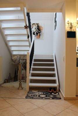 Treppe zur Galerie