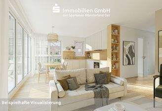 Visualisierung Ess- Wohnzimmer