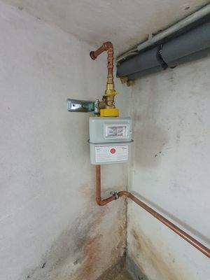 städtischer Gasanschluss